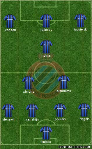 Club Brugge KV Formation 2016