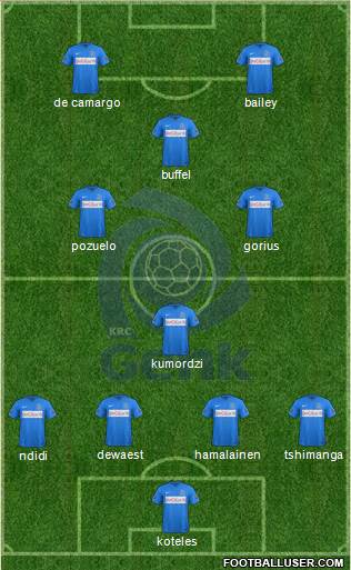 K Racing Club Genk Formation 2016