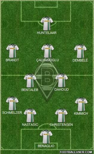 Borussia Mönchengladbach Formation 2016