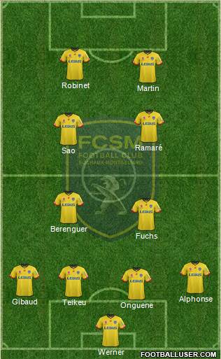 FC Sochaux-Montbéliard Formation 2016