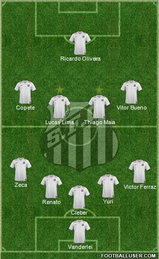 Santos FC Formation 2016