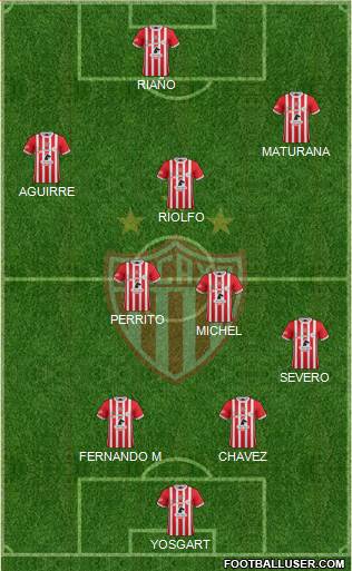 Club Deportivo Necaxa Formation 2017