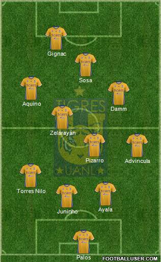 Club Universitario de Nuevo León Formation 2017