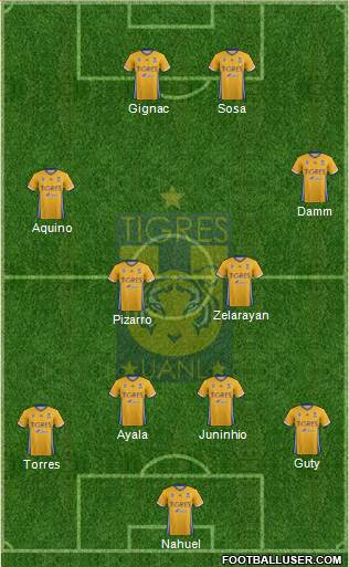 Club Universitario de Nuevo León Formation 2017