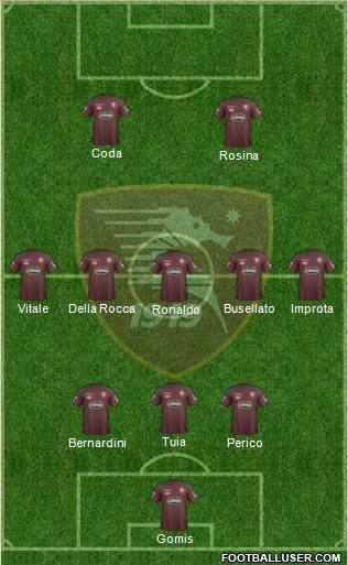 Salernitana Formation 2017