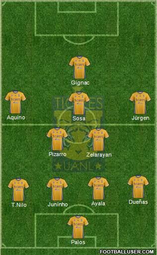 Club Universitario de Nuevo León Formation 2017