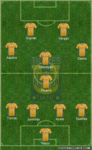 Club Universitario de Nuevo León Formation 2017