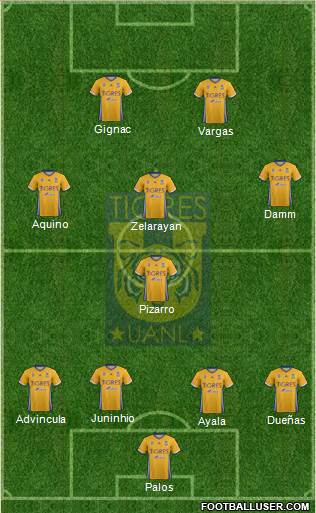 Club Universitario de Nuevo León Formation 2017