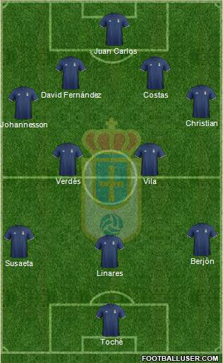 Real Oviedo S.A.D. Formation 2017