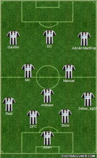 Newcastle United Formation 2017