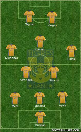 Club Universitario de Nuevo León Formation 2017