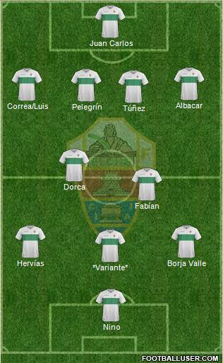 Elche C.F., S.A.D. Formation 2017