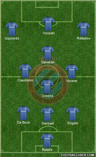 Club Brugge KV Formation 2017