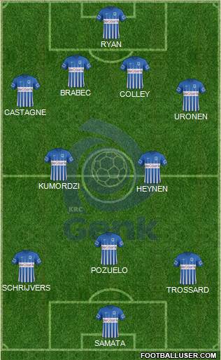 K Racing Club Genk Formation 2017