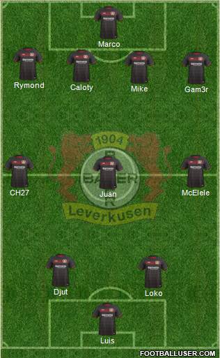 Bayer 04 Leverkusen Formation 2017