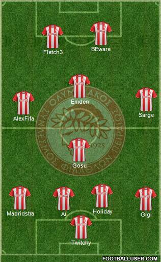 Olympiakos SF Piraeus Formation 2017