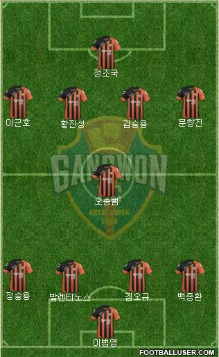 Gangwon FC Formation 2017