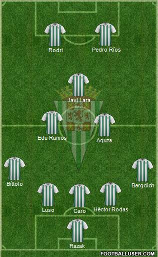 Córdoba C.F., S.A.D. Formation 2017