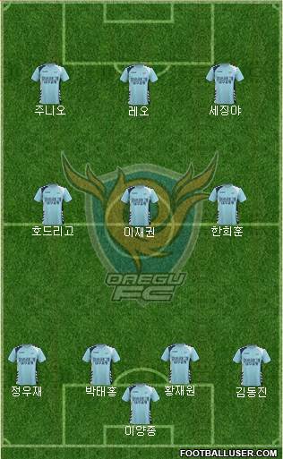 Daegu FC Formation 2017