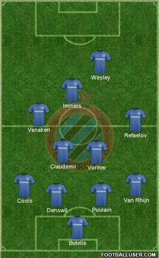 Club Brugge KV Formation 2017