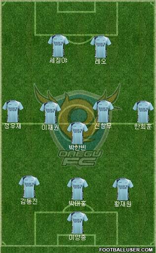 Daegu FC Formation 2017