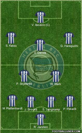 Hertha BSC Berlin Formation 2017