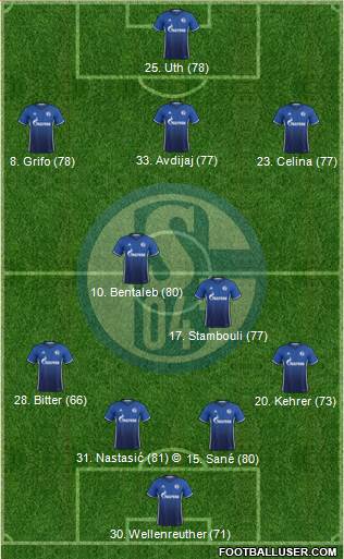 FC Schalke 04 Formation 2017