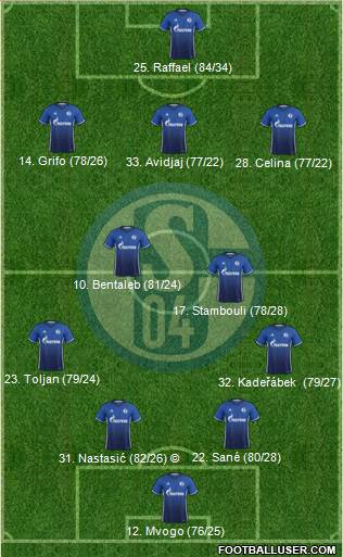 FC Schalke 04 Formation 2017