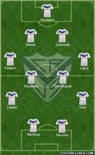 Vélez Sarsfield Formation 2017