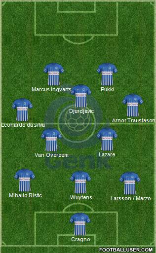 K Racing Club Genk Formation 2017