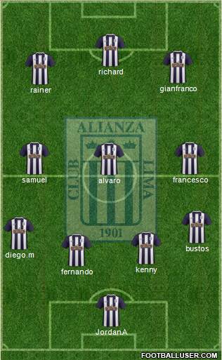 C Alianza Lima Formation 2017