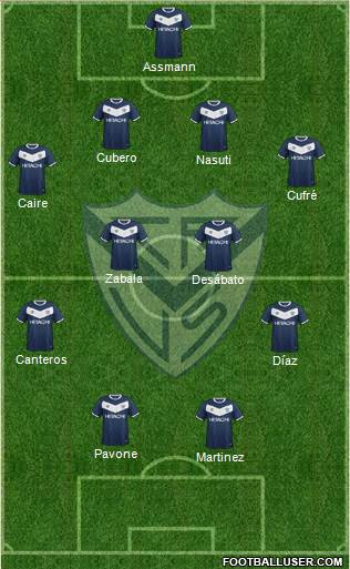 Vélez Sarsfield Formation 2017