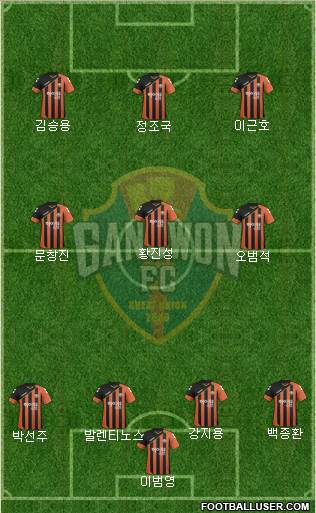 Gangwon FC Formation 2017