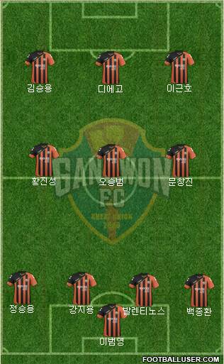 Gangwon FC Formation 2017