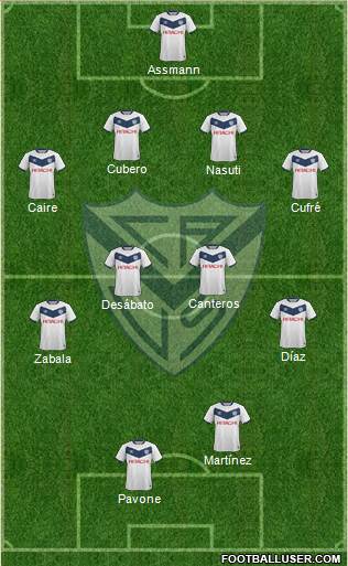 Vélez Sarsfield Formation 2017