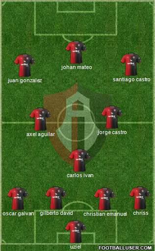 Club Deportivo Atlas Formation 2017