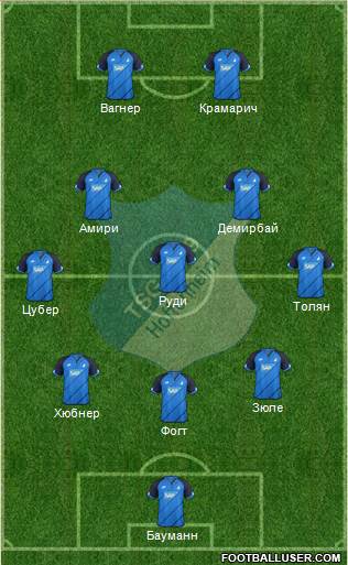 TSG 1899 Hoffenheim Formation 2017