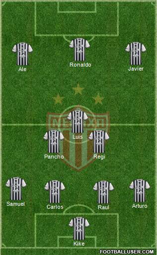 Club Deportivo Necaxa Formation 2017