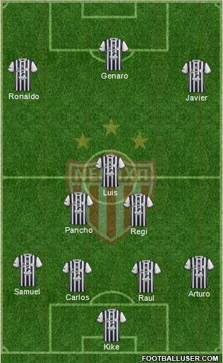 Club Deportivo Necaxa Formation 2017