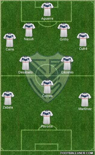 Vélez Sarsfield Formation 2017