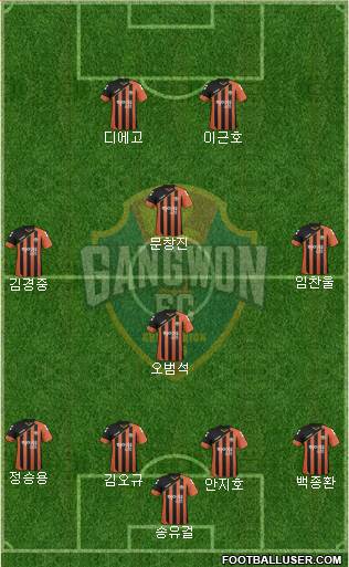 Gangwon FC Formation 2017