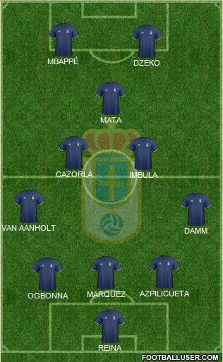 Real Oviedo S.A.D. Formation 2017