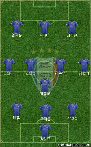 Suwon Samsung Blue Wings Formation 2017