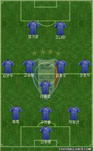 Suwon Samsung Blue Wings Formation 2017