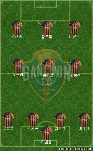 Gangwon FC Formation 2017