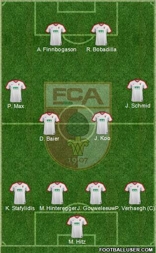 FC Augsburg Formation 2017