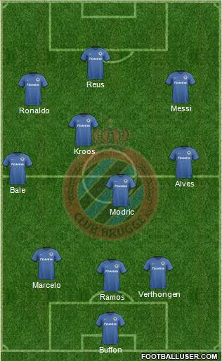 Club Brugge KV Formation 2017