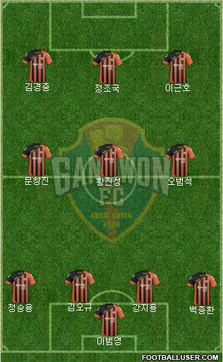 Gangwon FC Formation 2017