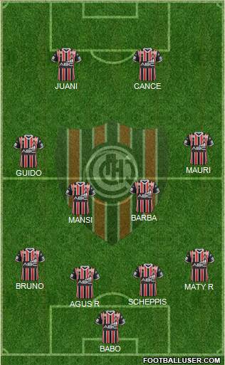 Chacarita Juniors Formation 2017