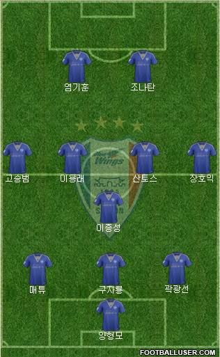 Suwon Samsung Blue Wings Formation 2017